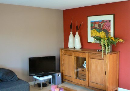 Rood en naturel: kleur ideeën voor de woonkamer